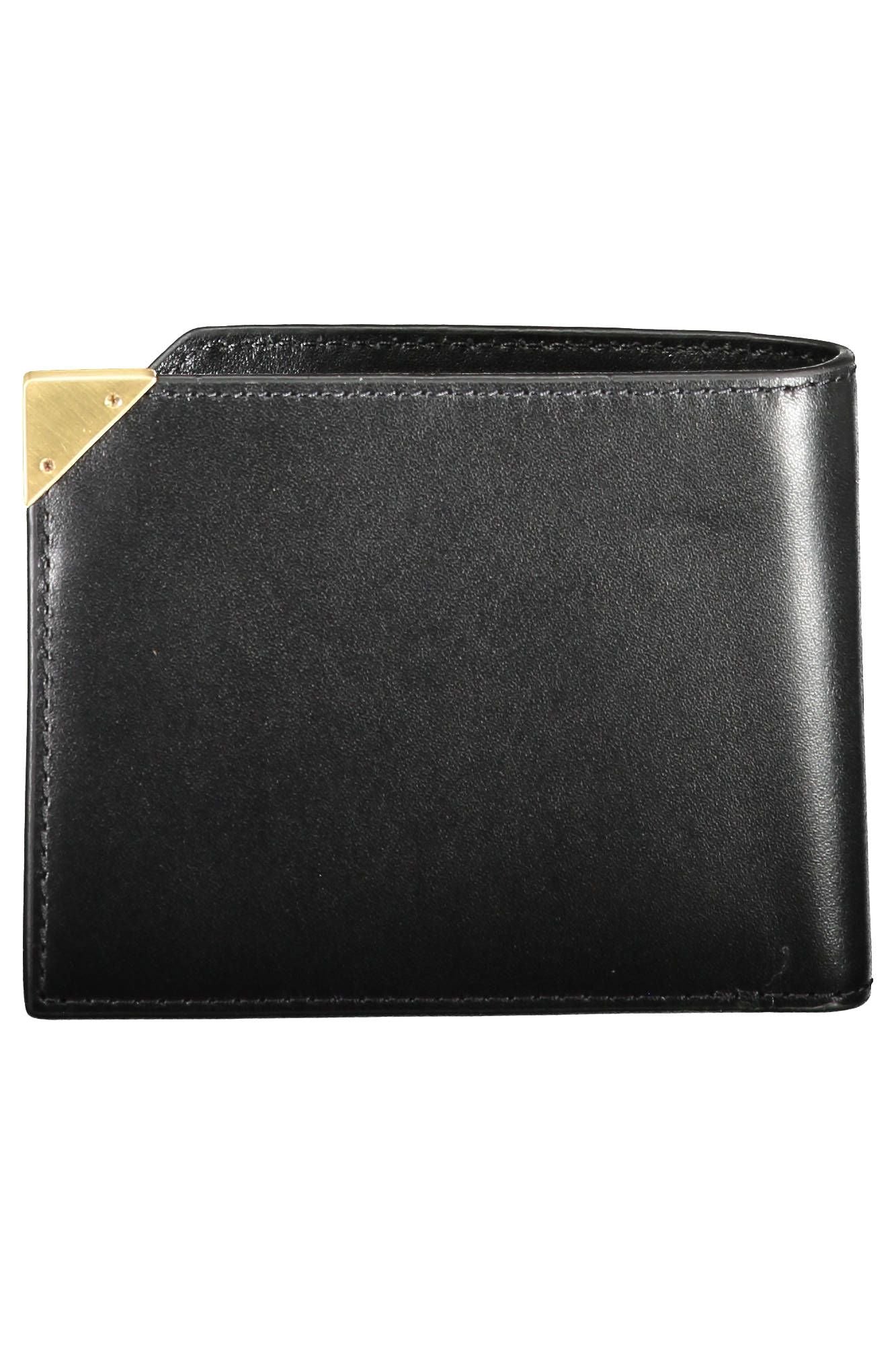 Portefeuille en cuir noir Calvin Klein pour homme