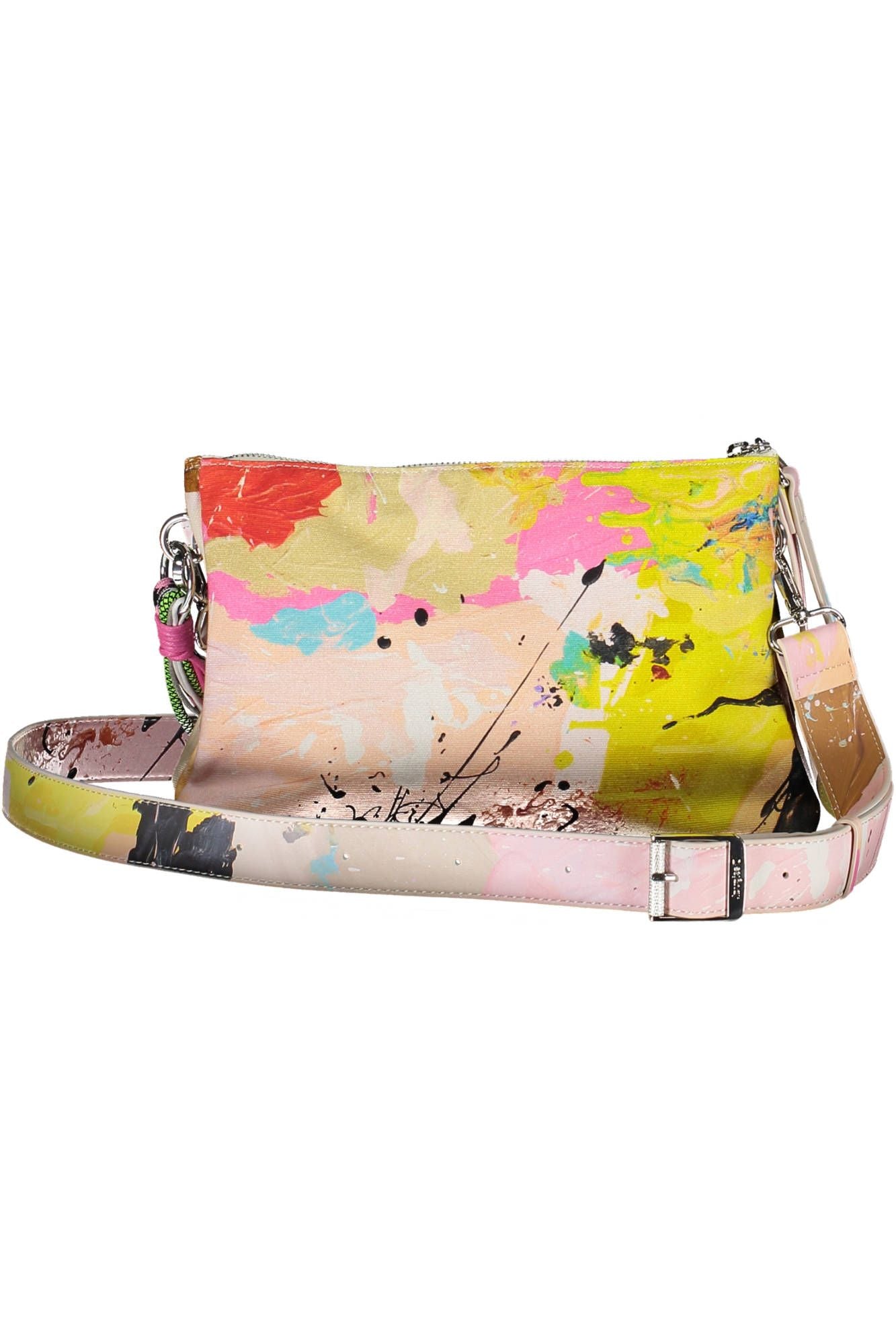 Desigual Weiße Damenhandtasche aus Baumwolle