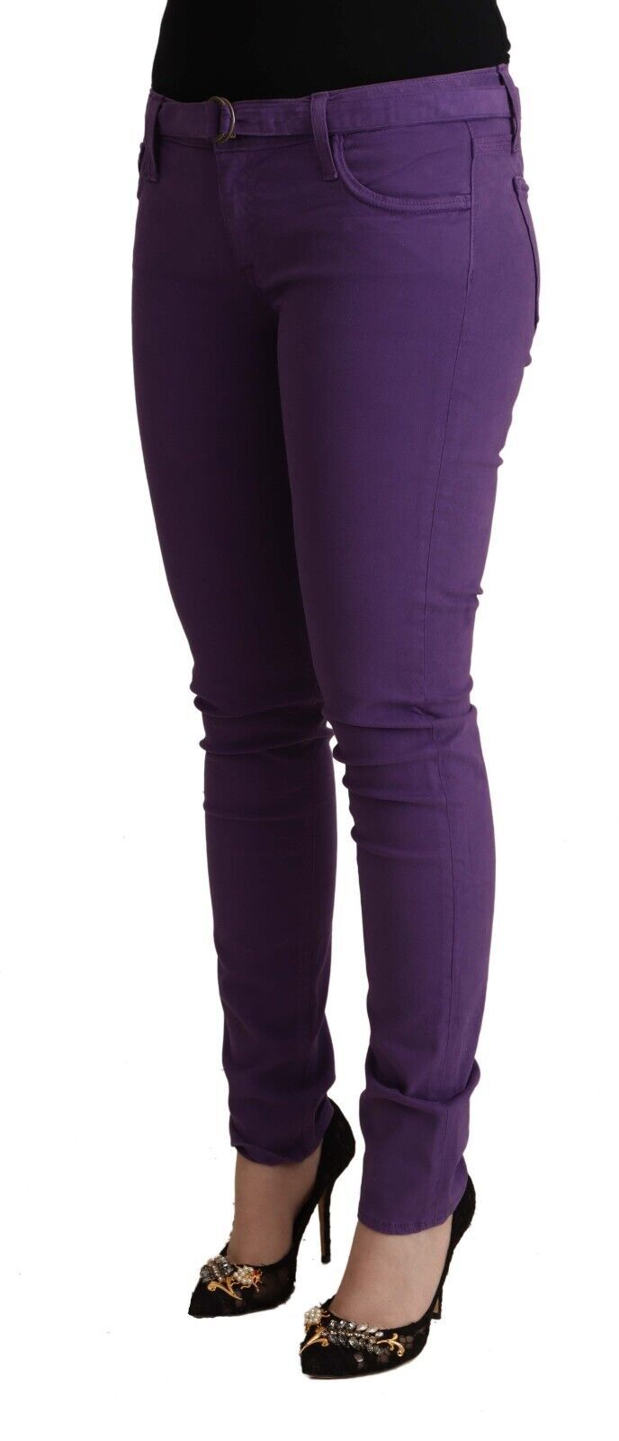 CYCLE Schicke, violette Skinny Jeans mit niedriger Taille