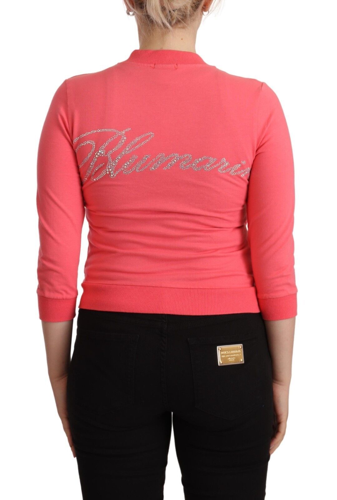 Pull zippé rose élégant Blumarine