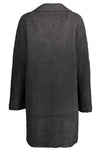 Manteau en laine noire Desigual pour femme