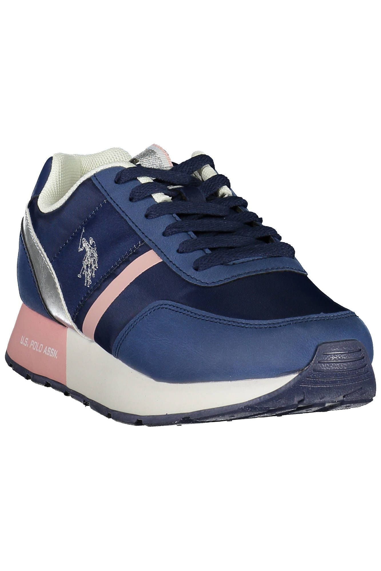 US POLO ASSN. Blauer Polyethylen-Sneaker für Damen