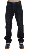 Acht Elegante Straight Fit Jeans in Dunkelblau