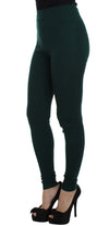 Dolce &amp; Gabbana Emerald Treasure Kaschmirhose mit hoher Taille