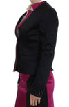 Exte Chic Einreihiger Blazer in Schwarz und Rosa