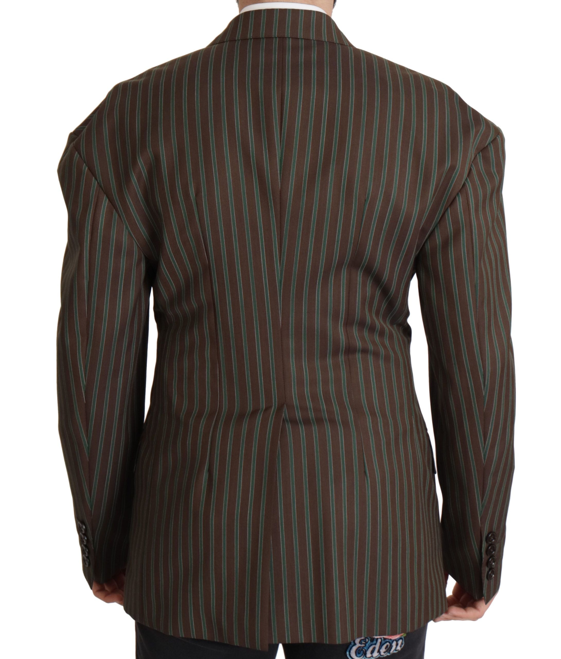 Dolce & Gabbana Multicolor Striped Double Breasted Blazer