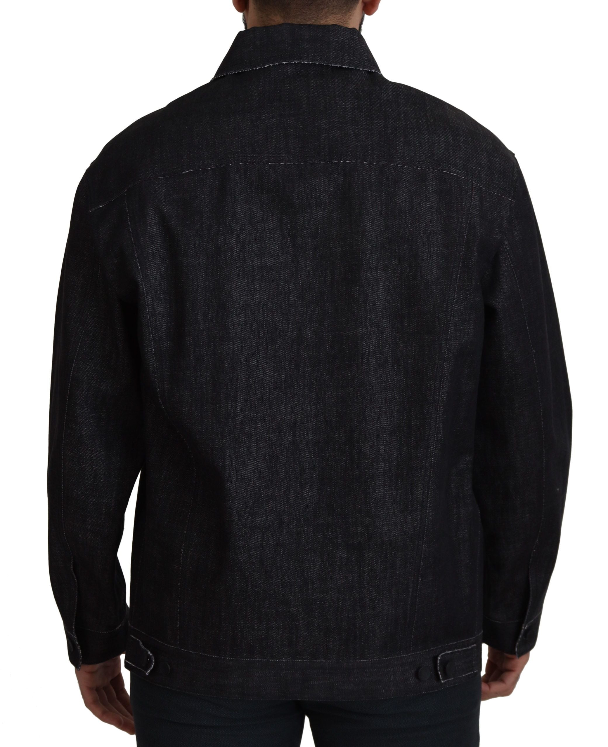 Elegante schwarze Jeansjacke von Dolce & Gabbana