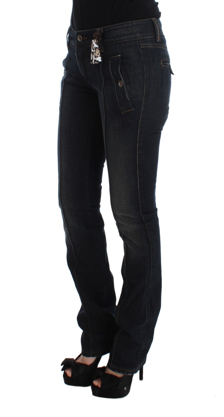 Ermanno Scervino Chic Slim Fit Jeans aus italienischer Baumwolle