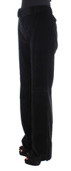 Ermanno Scervino Elegante schwarze Straight-Fit-Jeans