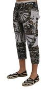 Dolce & Gabbana Capri Dragon Print Cropped Trousers