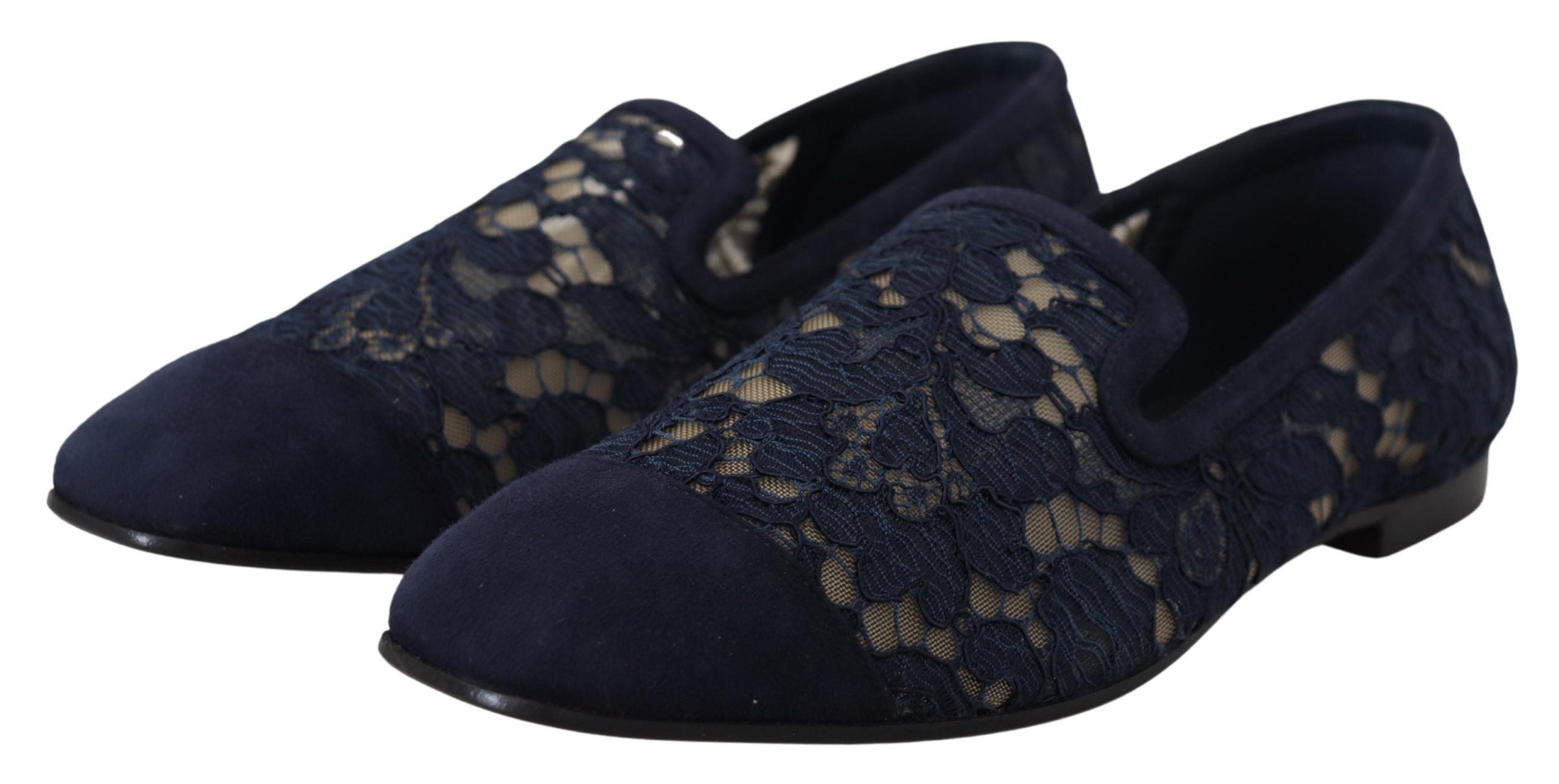 Dolce & Gabbana Elegante blaue Loafer Flats - Sommer-Chic