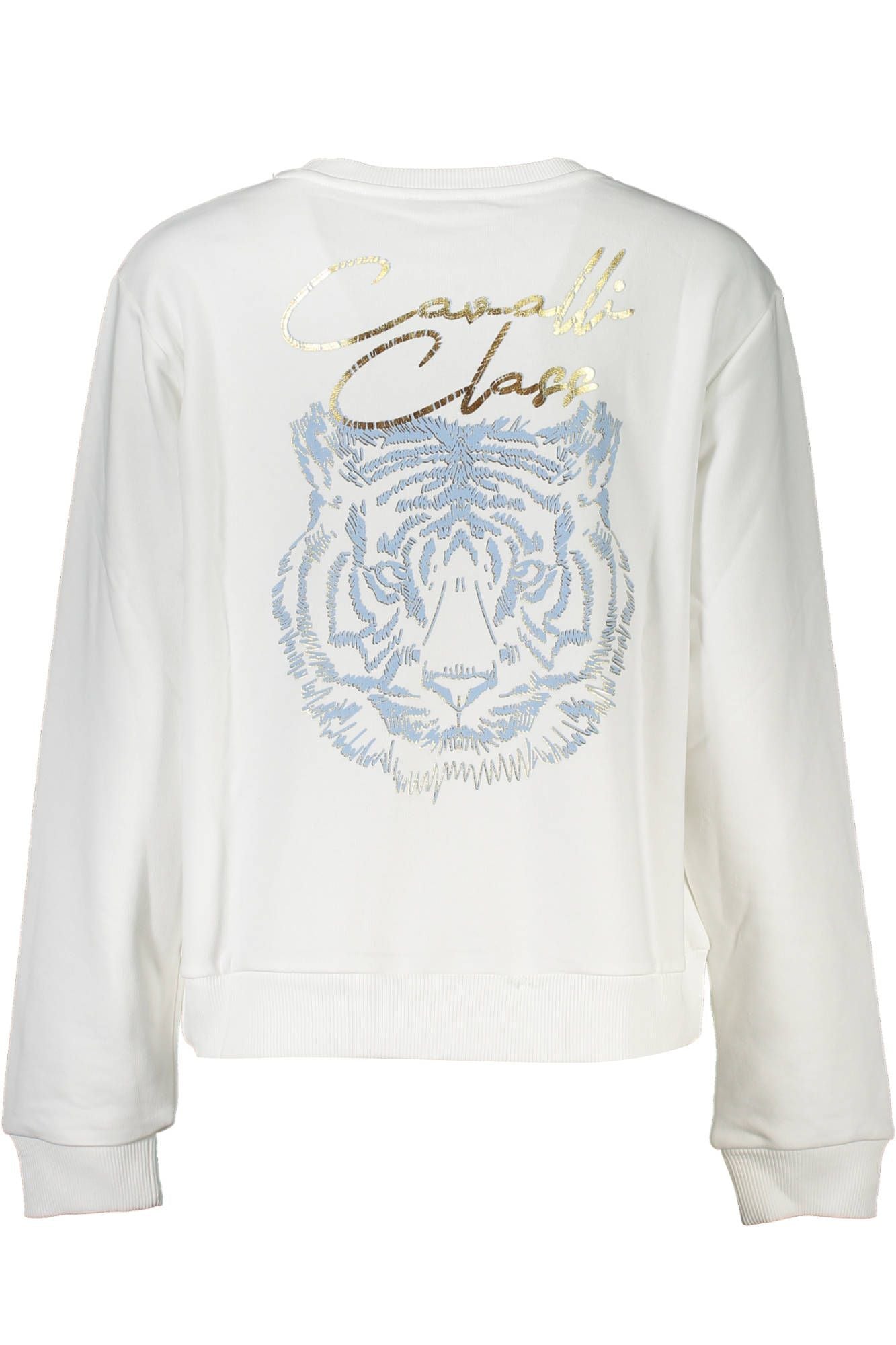 Pull en coton blanc pour femme de la collection Cavalli Class