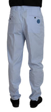 Pantalon chino slim élégant Dolce &amp; Gabbana en bleu clair