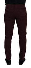 Jean slim bordeaux Dolce &amp; Gabbana - Luxe italien