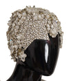 Dolce & Gabbana Elegant Crystal-Encrusted Cloche Hat