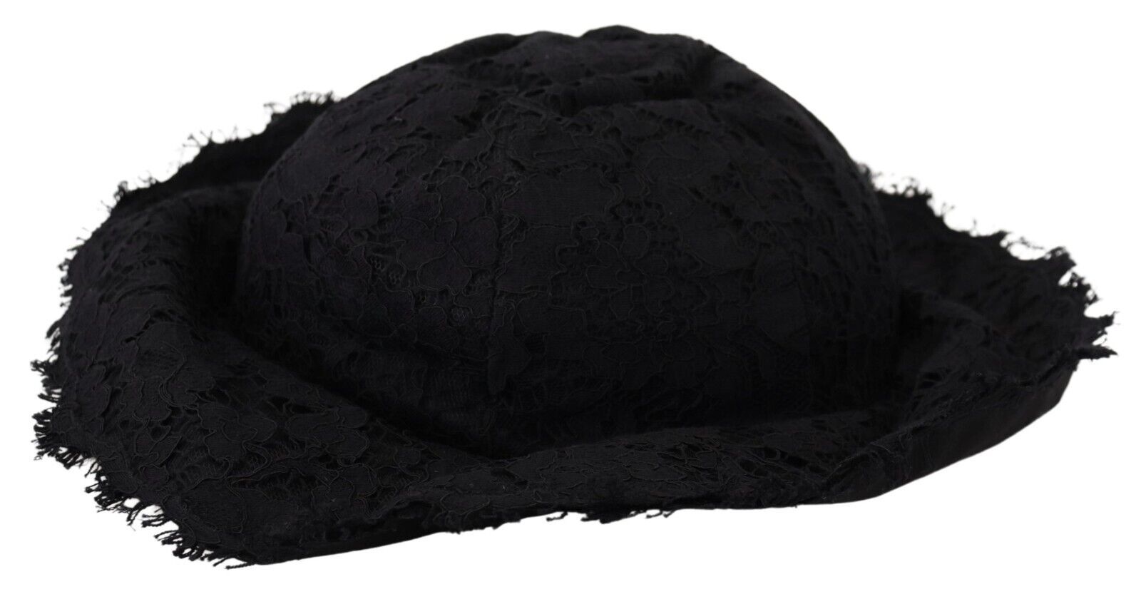 Chapeau de créateur noir élégant Dolce & Gabbana pour le soleil