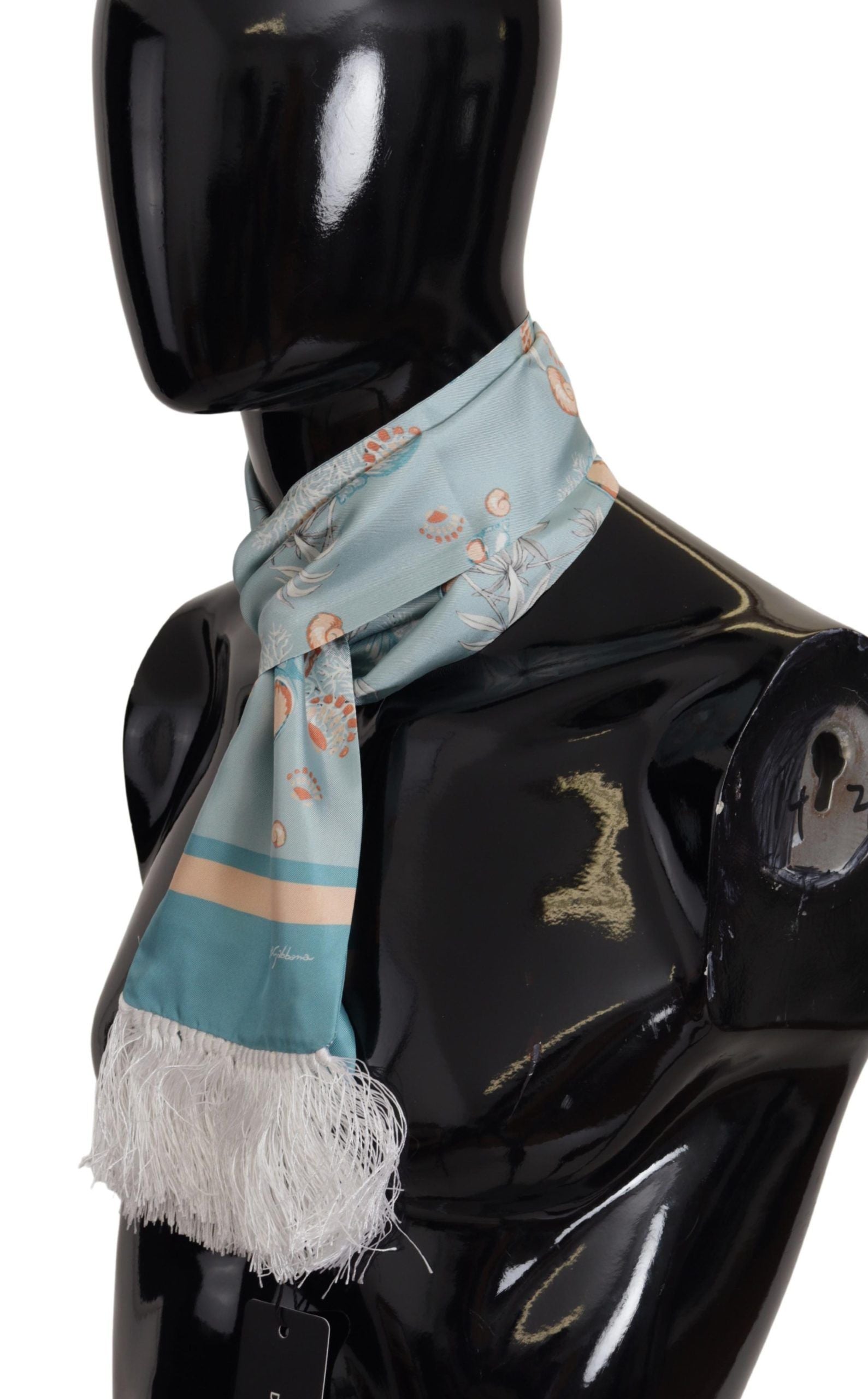 Foulard en soie élégant Dolce & Gabbana avec motif coquillage