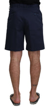 Dolce &amp; Gabbana Elegante blaue Chino-Shorts