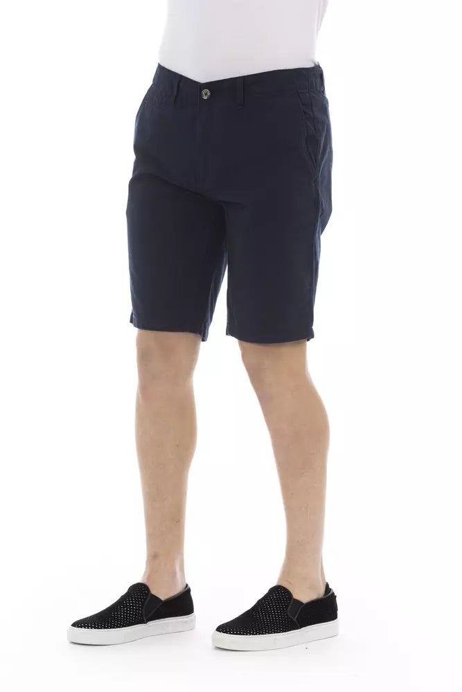 Baldinini Trend Blaue Herren-Bermudashorts aus Baumwolle