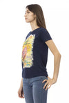 T-shirt Trussardi Action en coton bleu pour femme