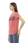 Top Trussardi Action en coton rose pour femme