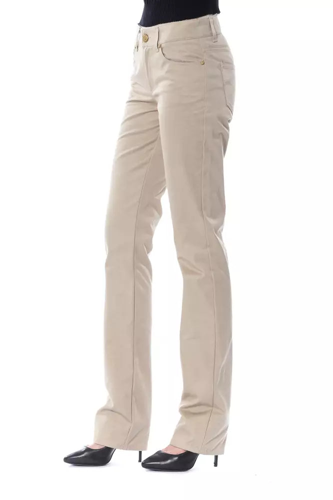 BYBLOS Beige Baumwolle Damen Hose