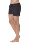 Roberto Cavalli Sport Black Polyester Men Swimwear