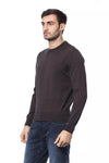 Billionaire Italian Couture Brown Merino Wool Men Sweater