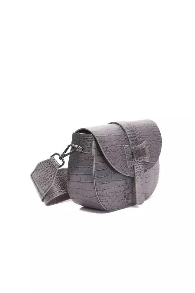 Sac bandoulière en cuir gris Pompei Donatella pour femme