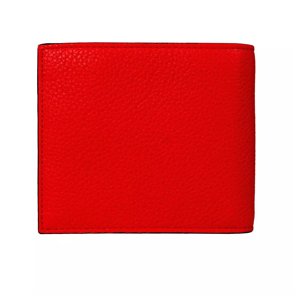 Portefeuille en cuir rouge pour homme Neil Barrett