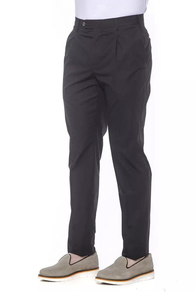 Pantalon en coton noir pour homme PT Torino