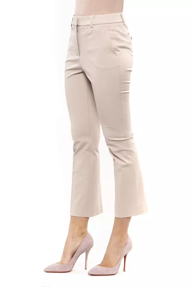 Peserico Beige Baumwollhose für Damen