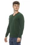 Pull en laine verte Conte de Florence pour homme