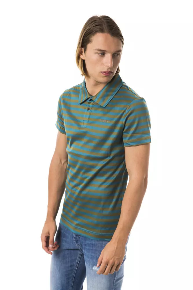 BYBLOS Green Cotton Men Polo