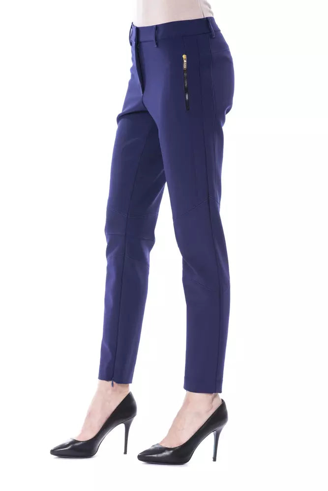 BYBLOS Blaue Polyester Damenhose