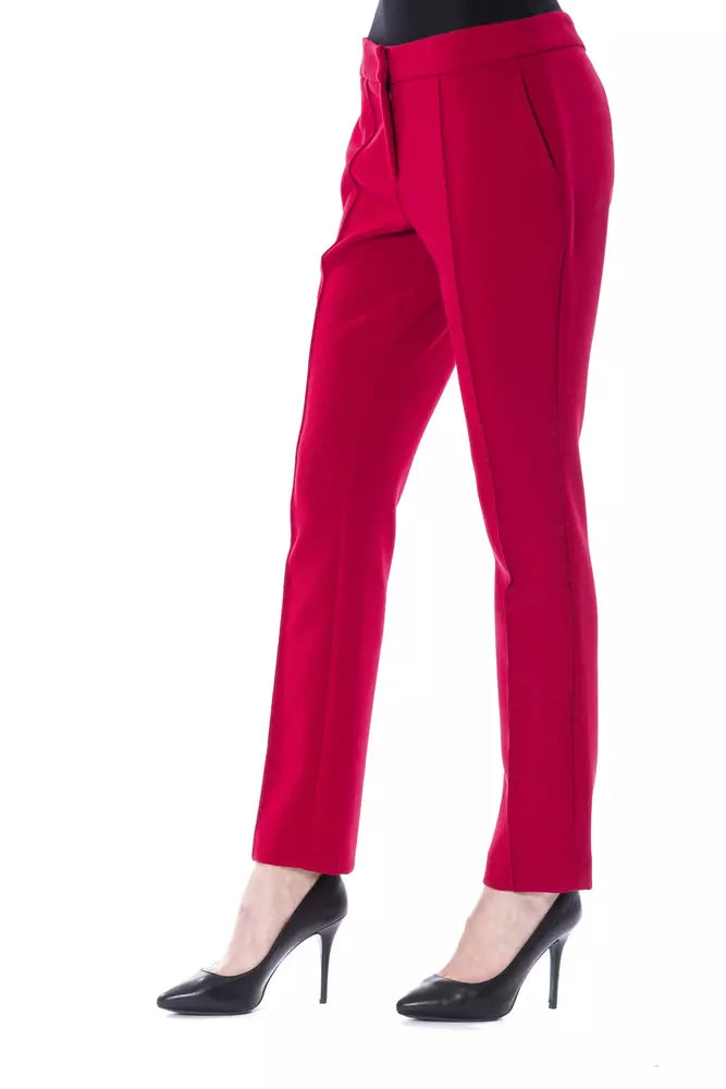 BYBLOS „Fuchsia Polyester Damenhose“