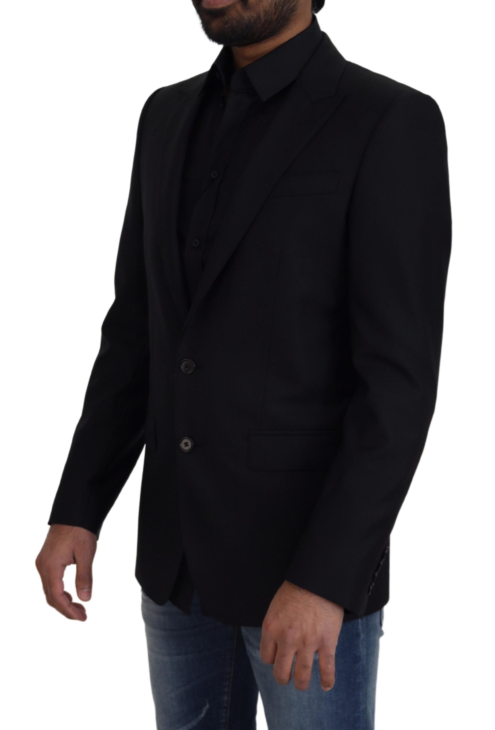 Dolce & Gabbana Elegant Slim Fit Wool-Silk Blazer