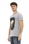 T-shirt Trussardi Action en coton gris pour homme