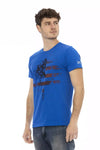 T-shirt Trussardi Action en coton bleu pour homme