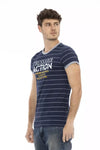 T-shirt Trussardi Action en coton bleu pour homme