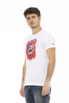 Trussardi Action Weißes Baumwoll-T-Shirt für Herren