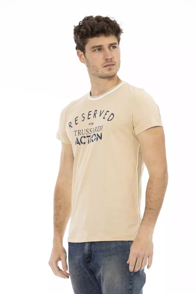 Trussardi Action Beige Baumwolle Herren T-Shirt