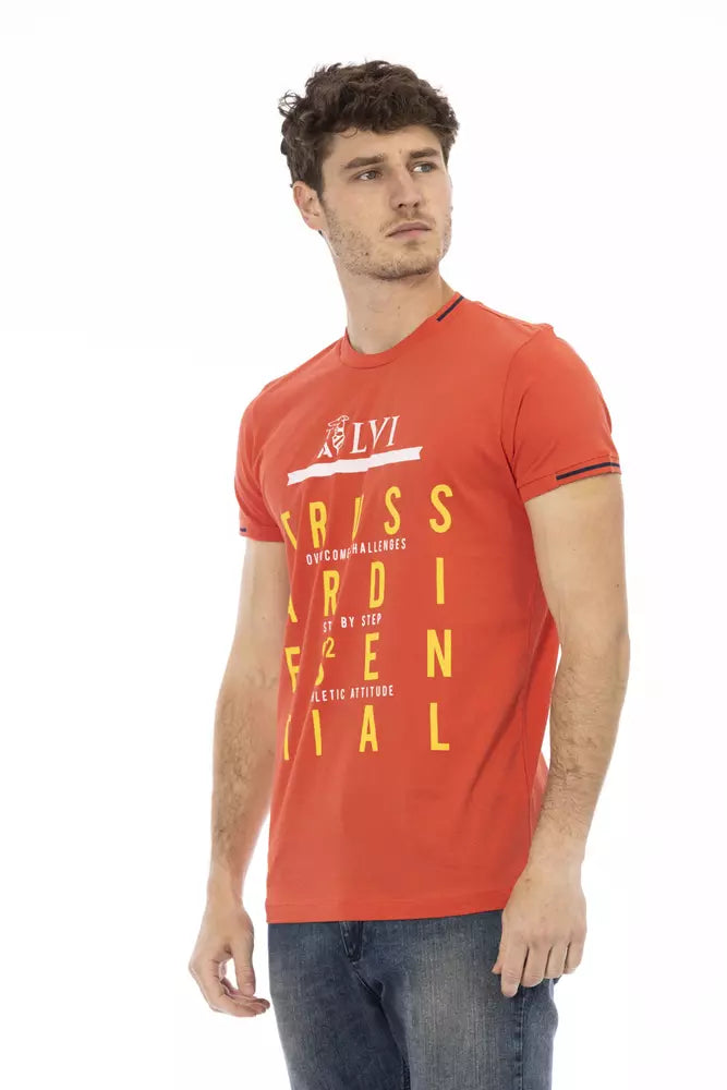 Trussardi Action Orange Baumwolle Herren T-Shirt