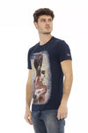 T-shirt Trussardi Action en coton bleu pour homme