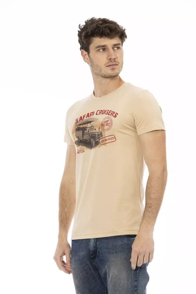 T-shirt Trussardi Action en coton beige pour homme