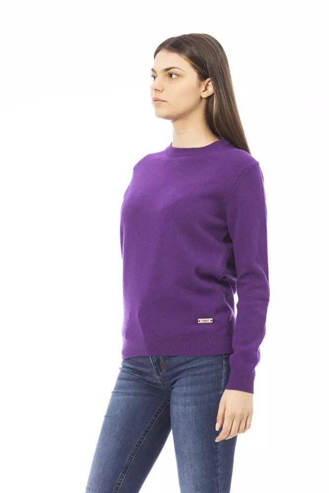 Pull en laine violet tendance Baldinini pour femme