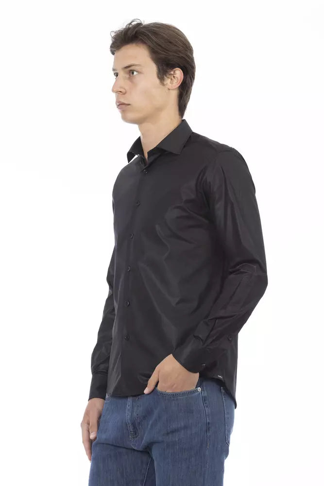 Chemise homme en polyester noir tendance Baldinini