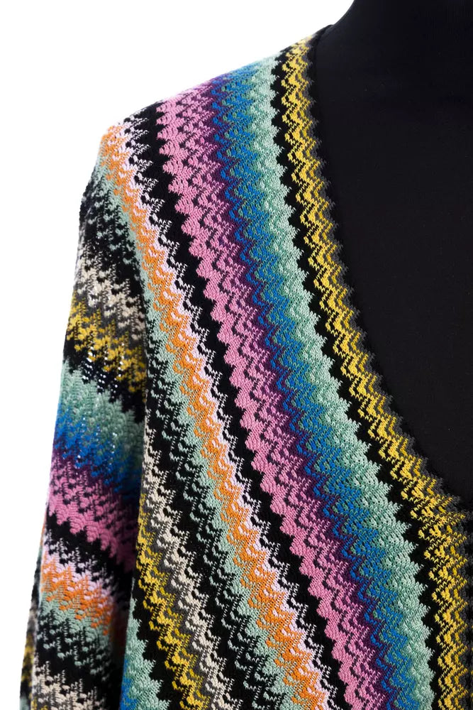 Poncho en laine multicolore pour femme Missoni