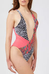 Maillot de bain femme en polyester fuchsia Custo Barcelona