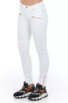 Jean en coton blanc pour femme Frankie Morello